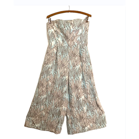 Baby BLUE Tropical Pattern Jumpsuit - H&M - Size 8 - Picture 3 of 8